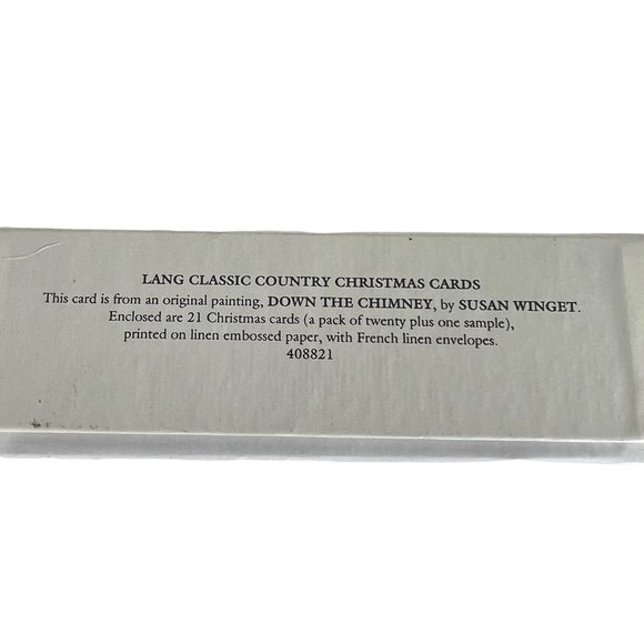 11 Lang Down The Chimney Christmas Cards Susan Winget 1995 Partial Box Santa VTG - Picture 10 of 10